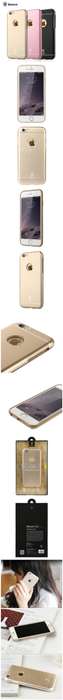 BASEUS Luxury Metal Magnesium alloy TPU Back Case Cover For Apple iPhone 6 6S 6Plus 6S Plus