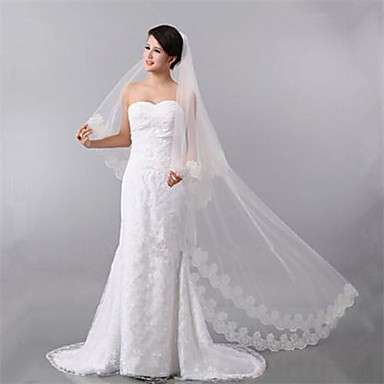 DISCOUNTED!!VEIL AND GARTER COMBO!!!! WHITE WEDDING BRIDE'S VEIL CATHEDRAL  VEIL - APPROX 1.7 METRES