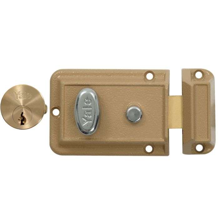 Yale Gold Anti-Credit Card Nightlatch