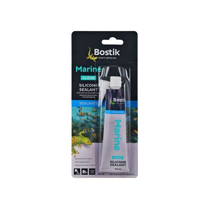 Bostik Marine Silicone Sealant Clear 90ml