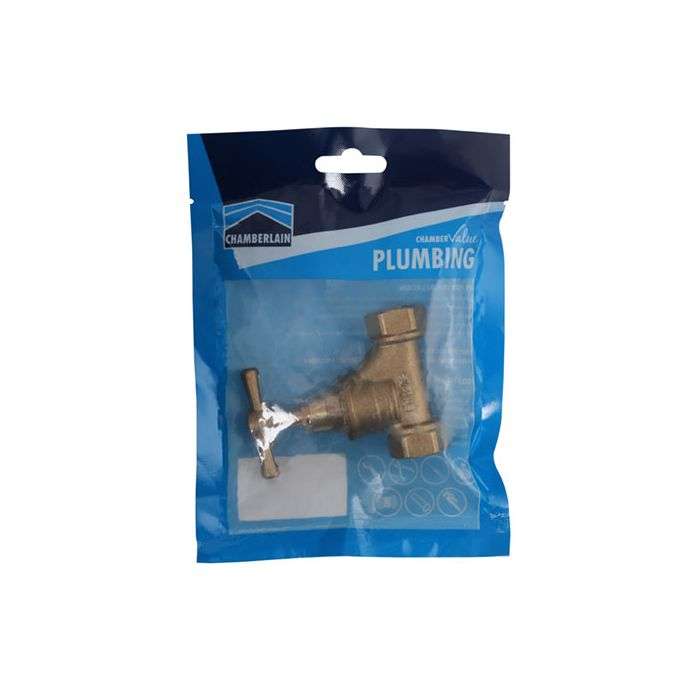 ChamberValue Brass Medium Pattern Stop Tap 15mm