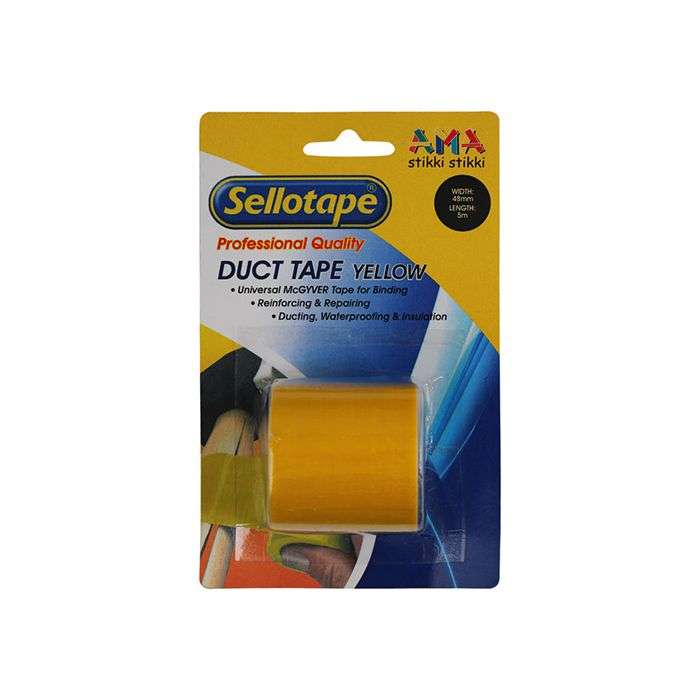 Sellotape Yellow Duct Tape 48mm x 5m