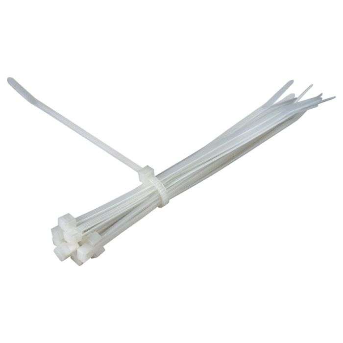 HellermannTyton White Cable Ties 3.5 x 150mm - 100 Pack