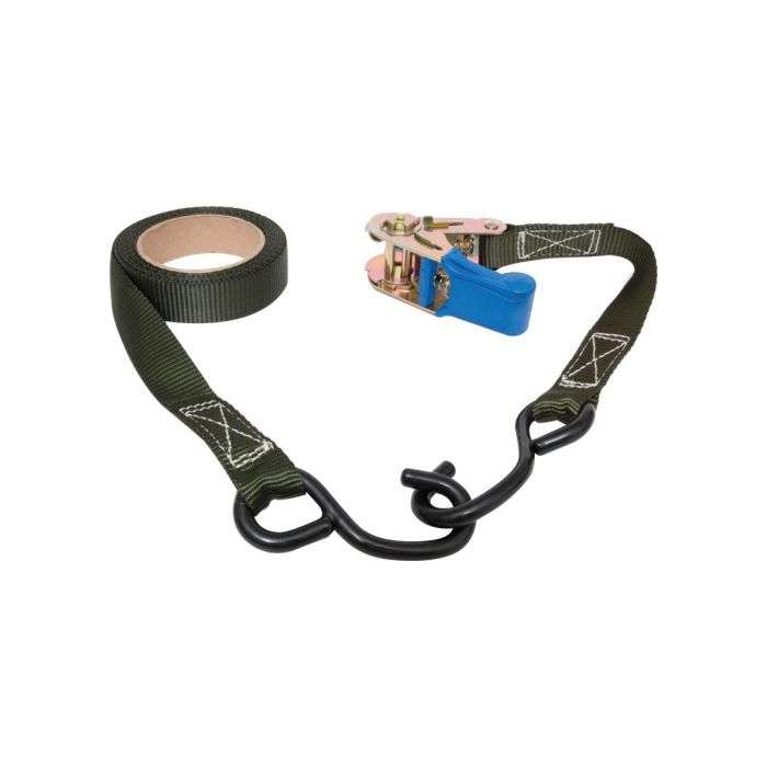 SecureTech Ratchet Straps With S-Hooks 25mm x 2m - 2 Pack