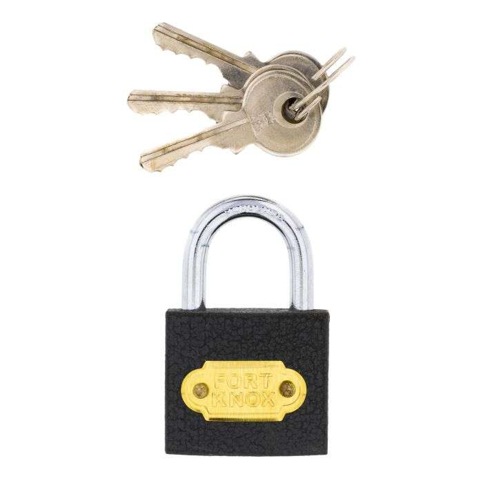 Fort Knox Iron Padlocks 25mm- 4 Pack