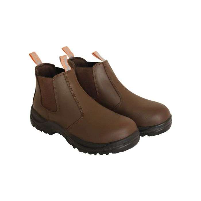 Interceptor Brown Teleza Chelsea Safety Boots- UK 6