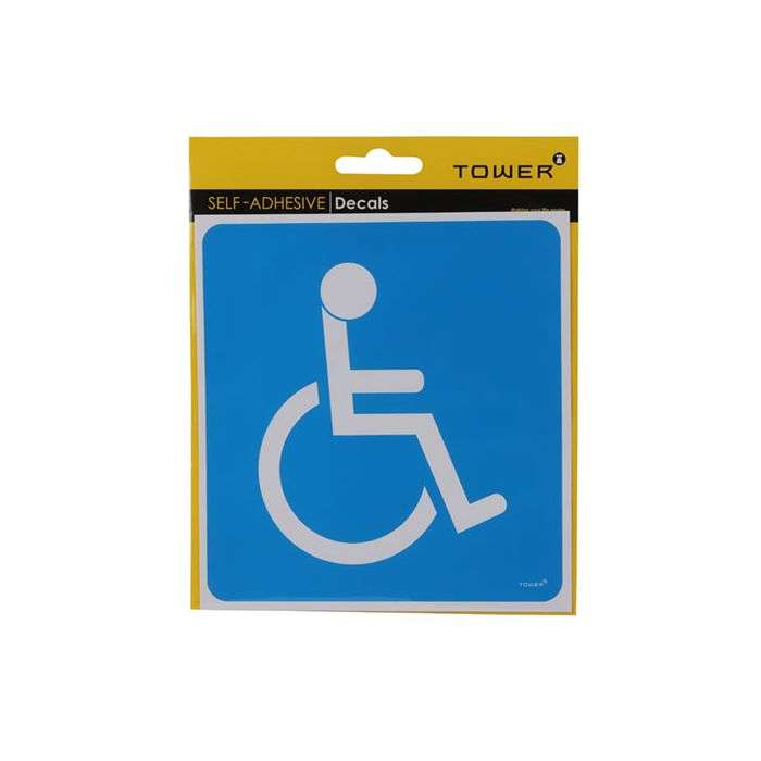 Tower Handicapped Adhesive Decal 172 x 164mm