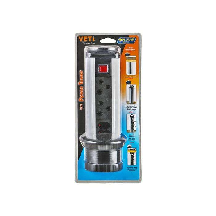 Veti Pull Up Multiplug Power Tower