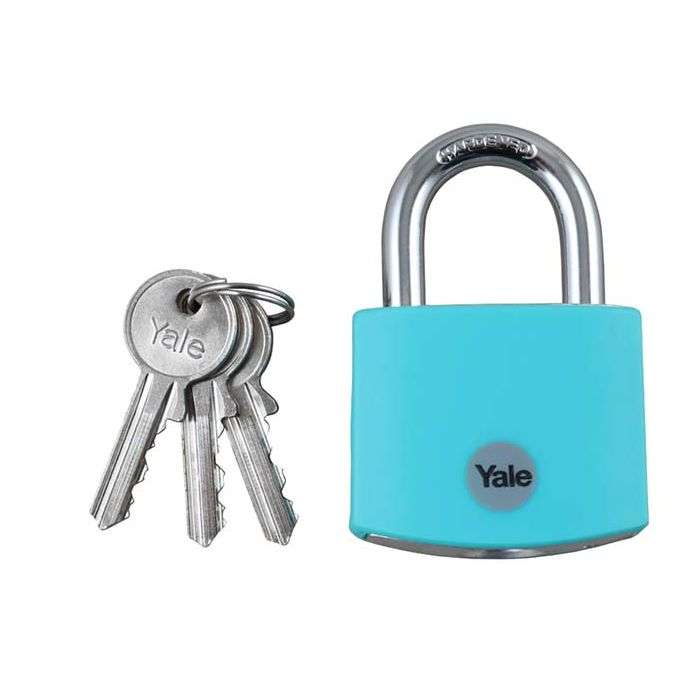 Yale Teal Aluminium Padlock 38mm