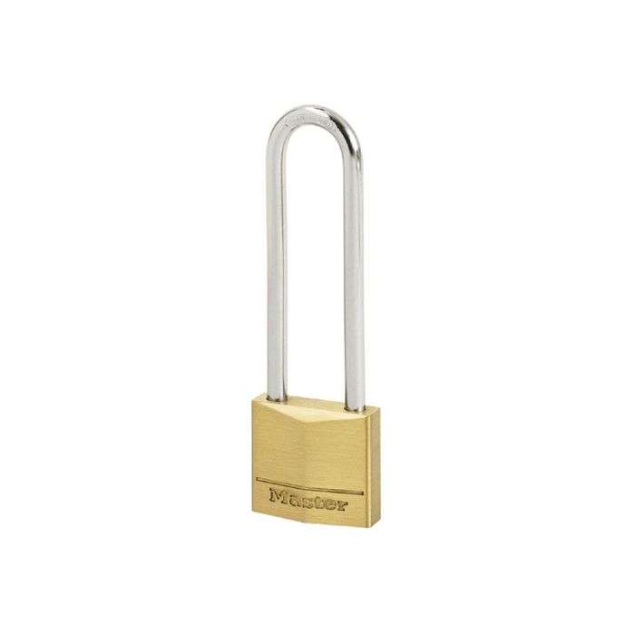 Master Lock Brass Adjustable Long Shackle Padlock 50mm