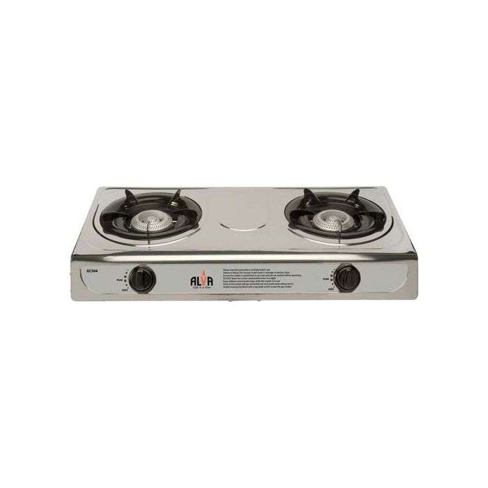 Alva 2-Burner Stainless Steel Gas Stove