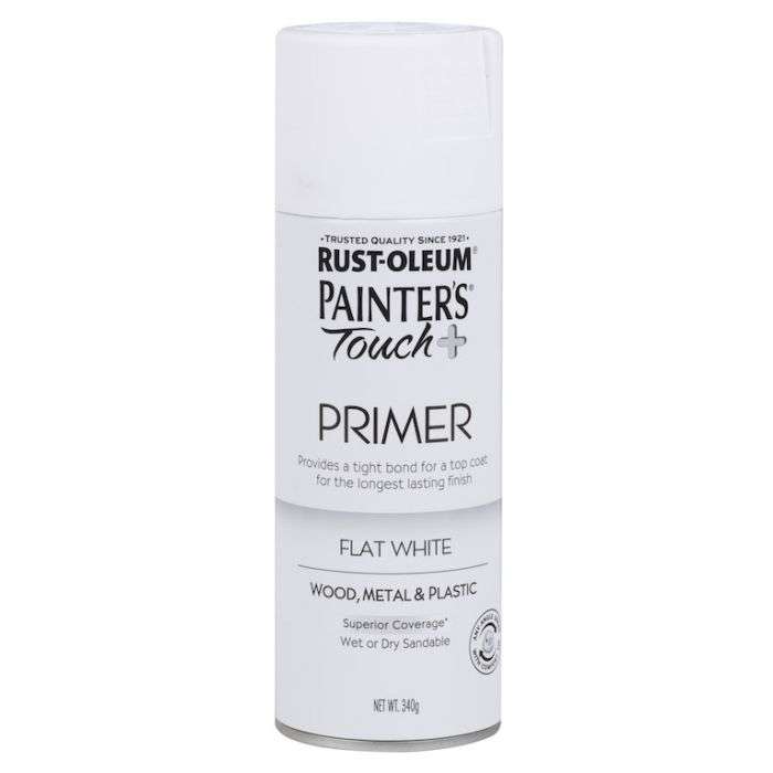 Rust-Oleum Painter's Touch Plus Primer Spray Paint White 340g