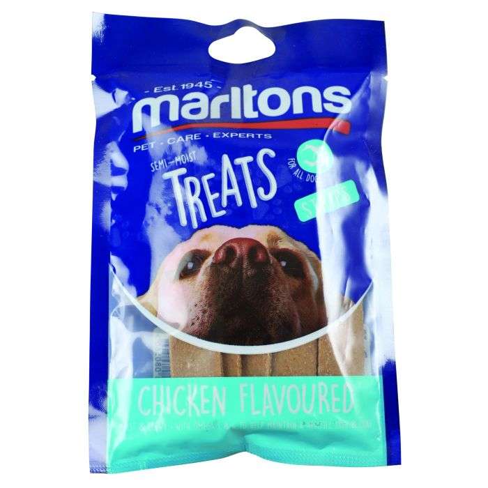 Marltons Chicken Flavoured Dog Treat Strips 120g