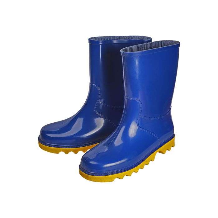 Neptun Blue & Yellow Toddlers Ankle Length Gumboots- Size 12