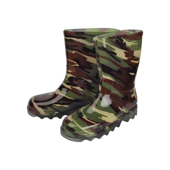 Neptun Camouflage Kids Ankle Length Gumboots- Size 2
