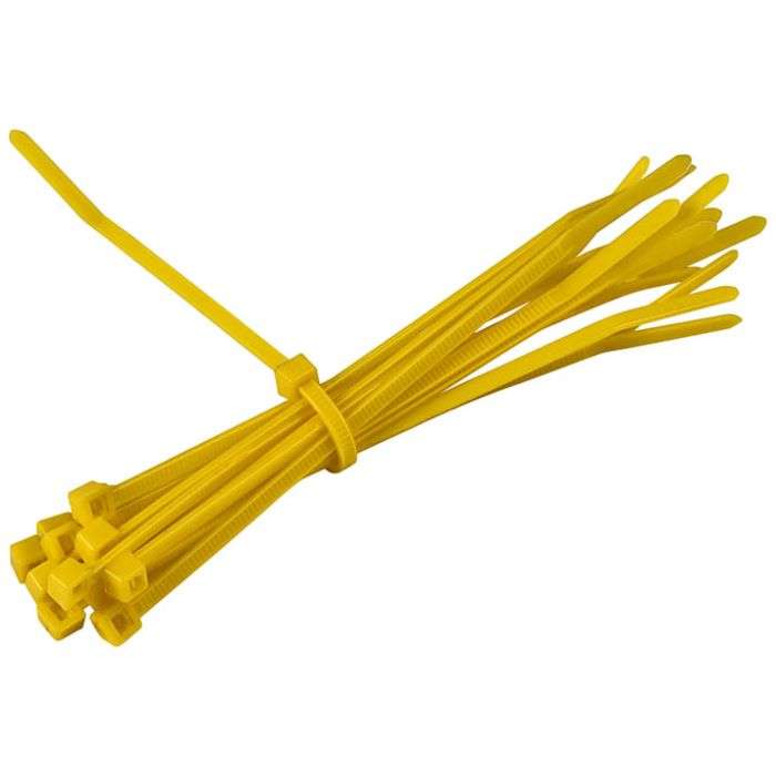 HellermannTyton Yellow Cable Ties 2.5 x 100mm - 100 Pack