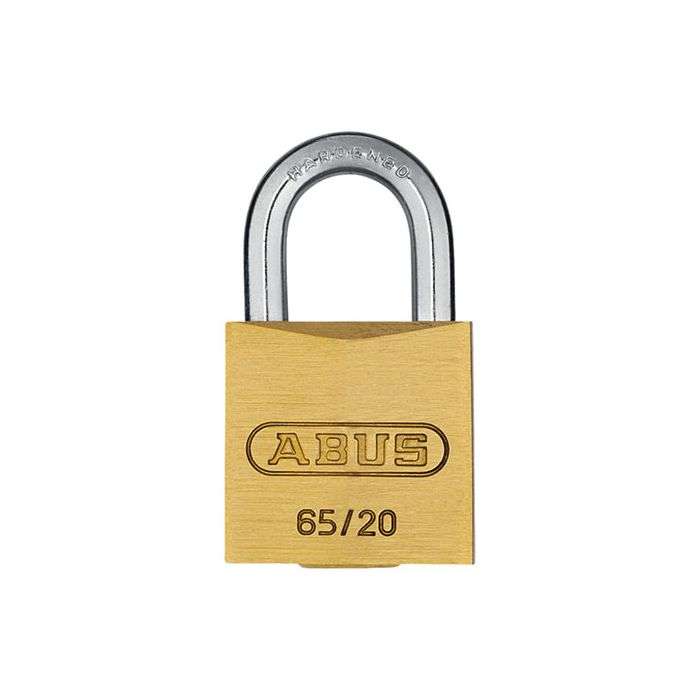 Abus 65 Series Brass Padlocks 20mm-4 Pack