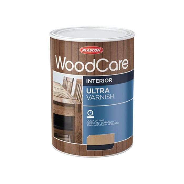 Plascon Woodcare Ultra Varnish Clear Suede 5L