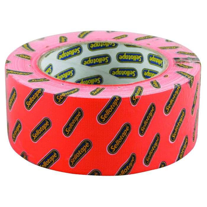 Sellotape Lumo Orange Waterproof Duct Tape 48mm x 20m