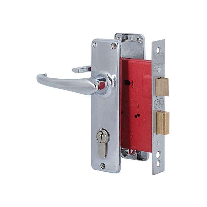 Union Gower Euro Profile Cylinder Lever Handle On Backplate Lockset