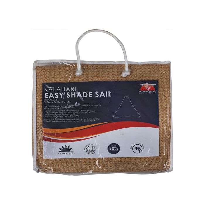 Kalahari Sand Shade Sail Triangle 3.6m