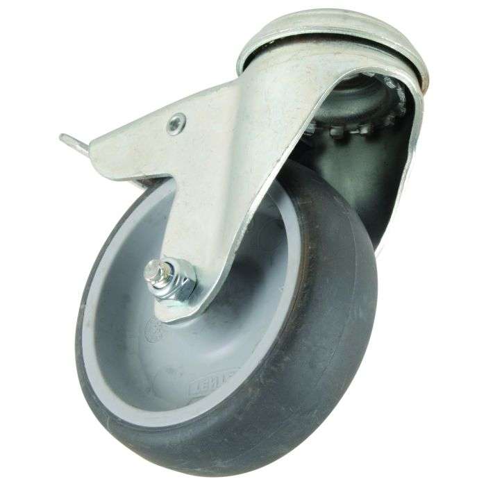Castor & Ladder Swivel Bolt Hole Castor With Brake