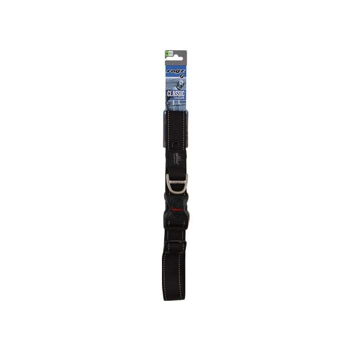 Rogz Black Reflective Side Release - Medium