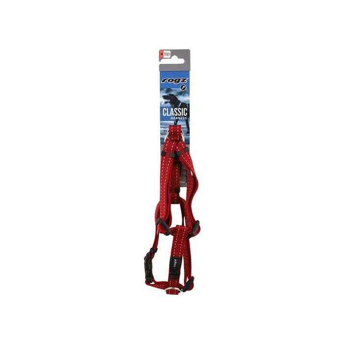 Rogz Red Reflective Dog H-Harness - Medium