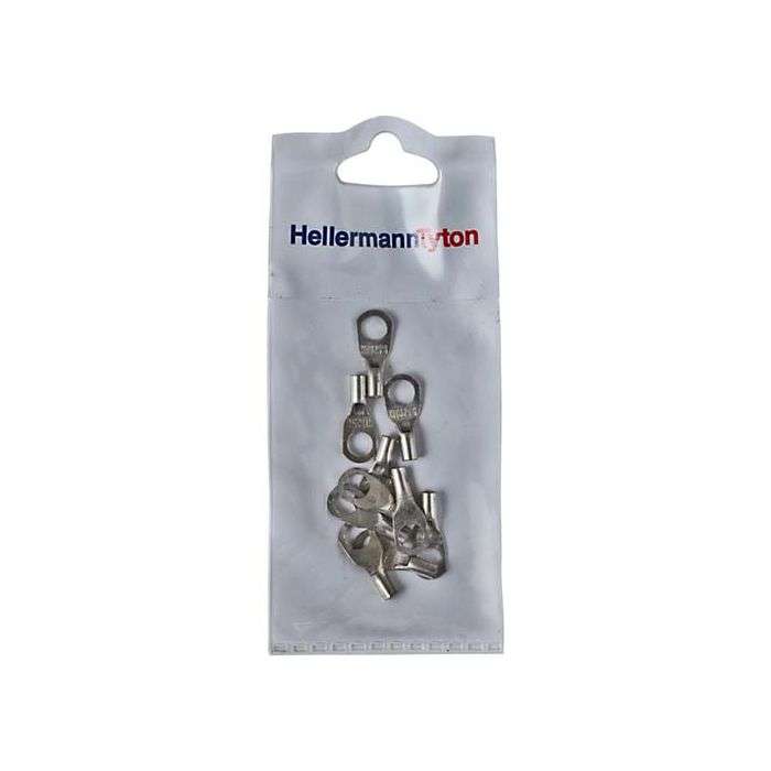 HellermannTyton Tinned Cable Lug 2.5 x 6mm - 10 Pack