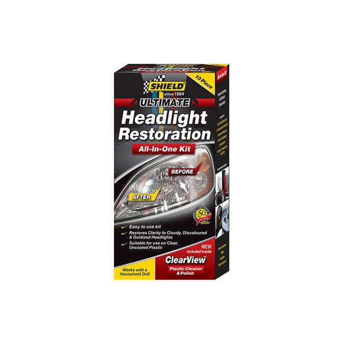 Shield 10 Piece Headlight Restoration Kit