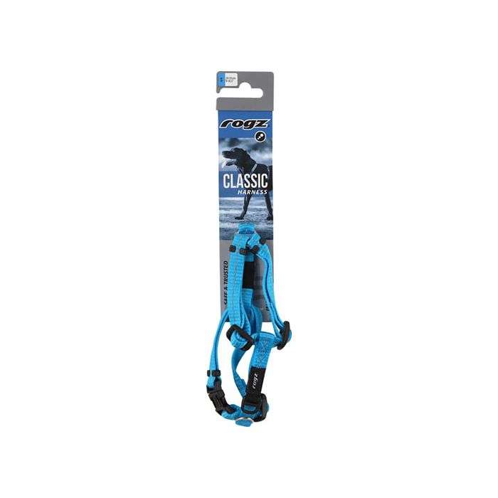 Rogz Turquoise Reflective Dog H-Harness - Extra Extra Large