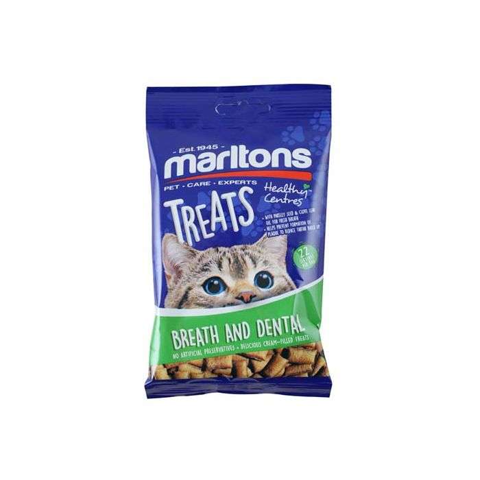 Marltons Healthy Breath and Dental Cat Treats 50g