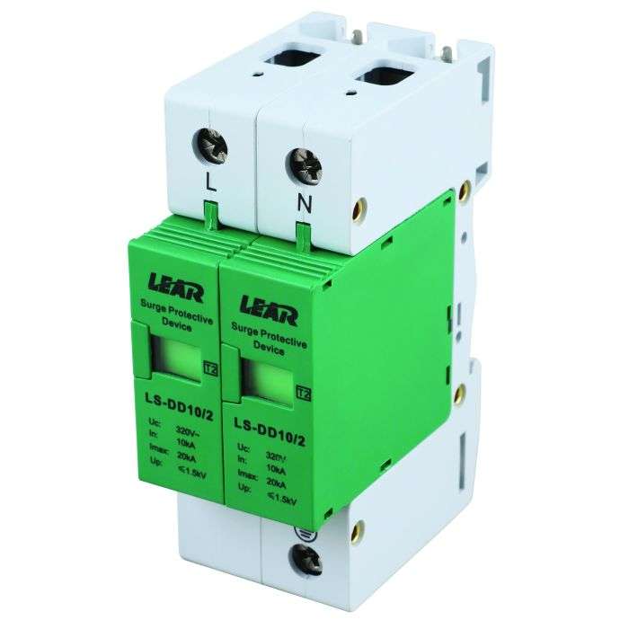 Lear DIN 10-20KA 2-Pole Surge Protector 385V
