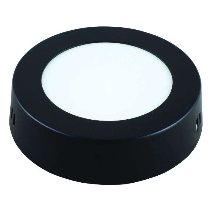 Bright Star Black 6W Cool White Ceiling Light 120mm