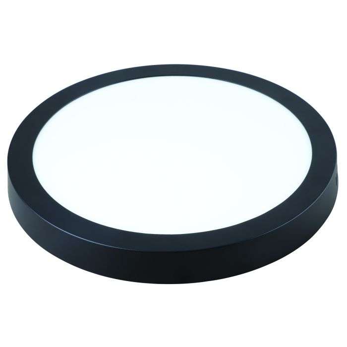 Bright Star Black 24W Cool White Ceiling Light 295mm