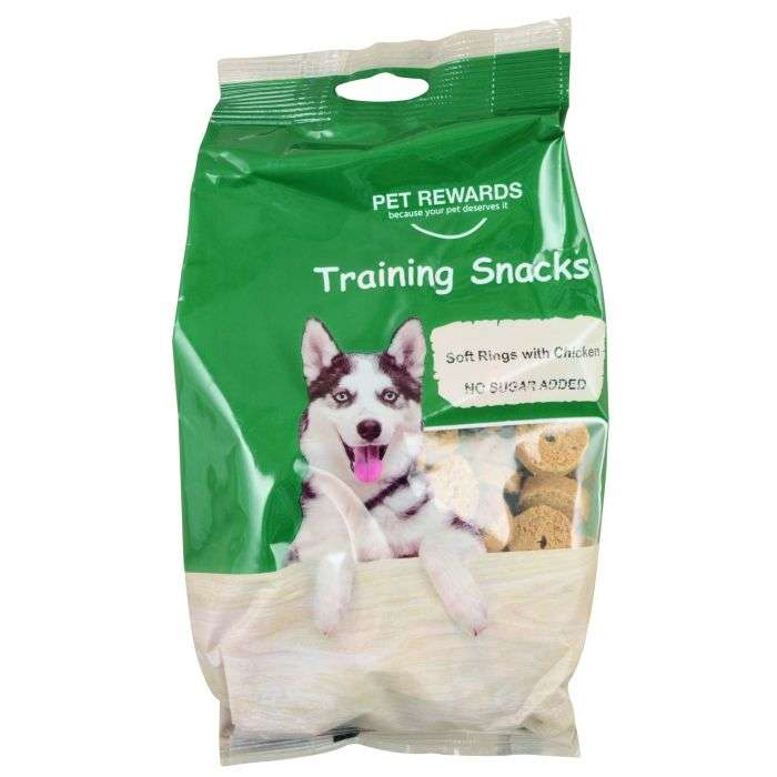 Pet Rewards Soft Chicken Rings Dog Training Snacks 500g