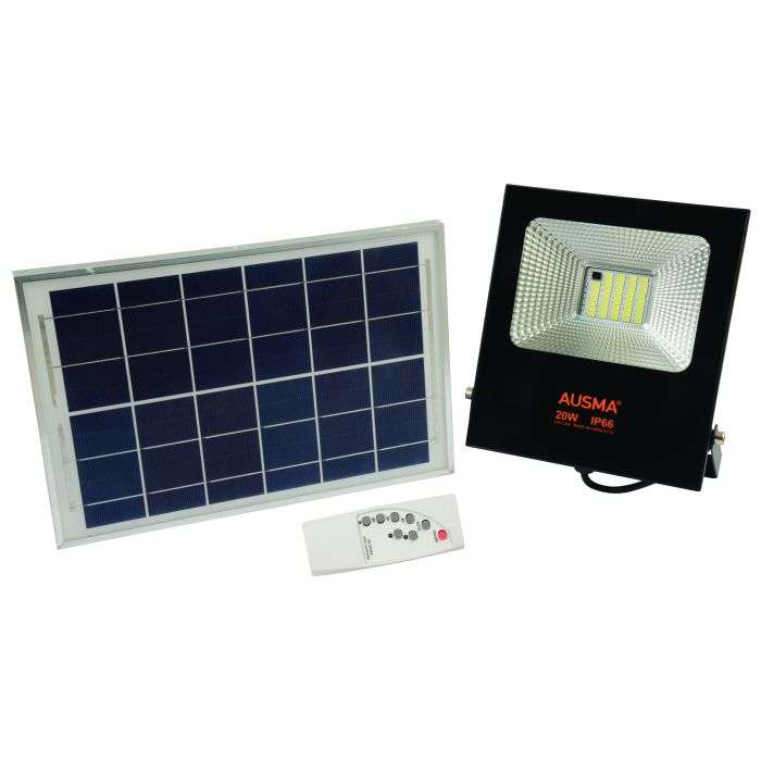 Ausma 20W LED Solar Floodlight With Panel