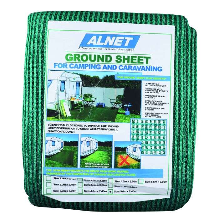Alnet Green Groundsheet 5.6x2.4M