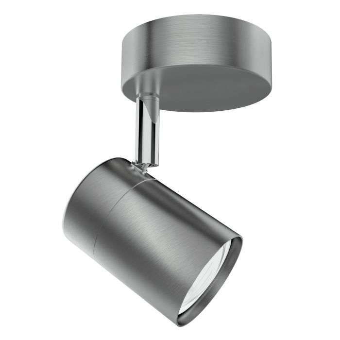 Bright Star Chrome Round Plated 1 Light Spotlight