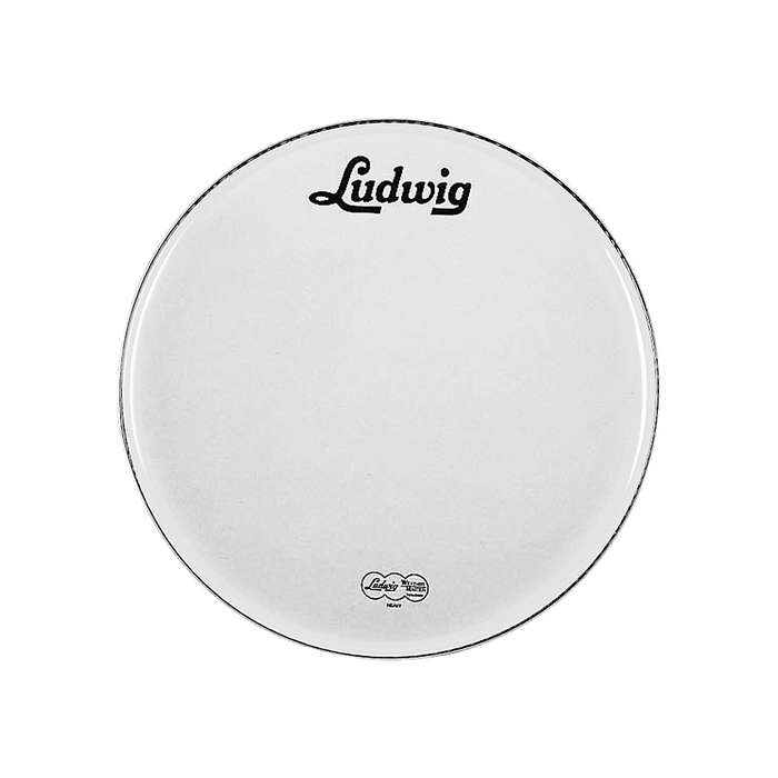 Ludwig Vintage Logo Bass Drumhead White 22 In.