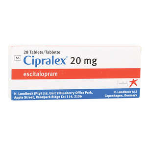 CIPRALEX 20MG 28 TABLETS
