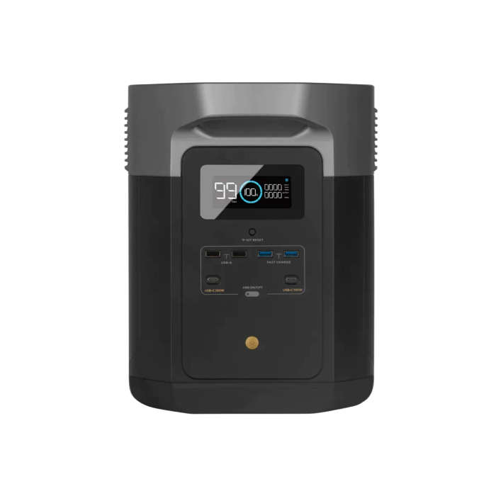 Ecoflow Delta Max 2000 Portable Power Station - 2400W Output; 2016Wh Battery; 800W Solar - Int So...