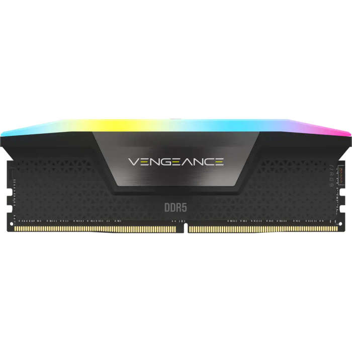 CORSAIR VENGEANCE RGB DDR5 32GB (2 x 16GB) DDR5 7200 CL34-44-44-96 1.45V Intel XMP - BLACK.