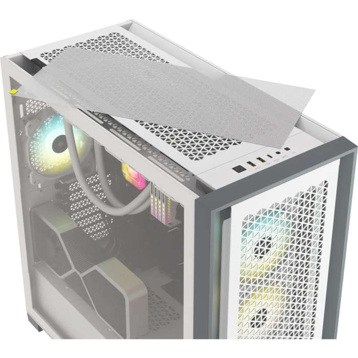 Corsair 5000D Rgb Airflow Tempered Glass Mid-Tower; White