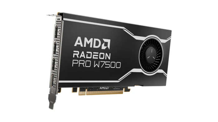 AMD Radeon Pro W7500 - Graphics card - Radeon Pro W7500 - 8 GB GDDR6 - PCIe 4.0 x8 - 4 x DisplayP...