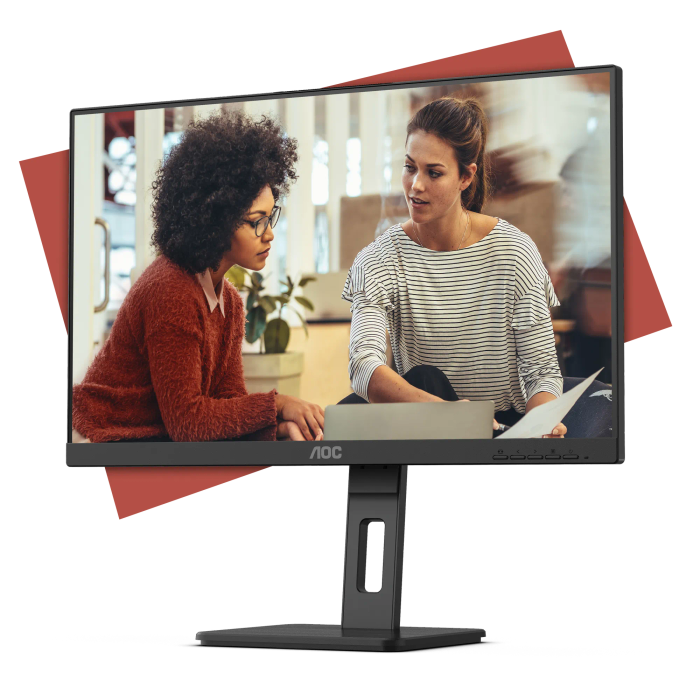 Aoc 24E3Qaf Monitor 23.8 Inch Ips Fhd 1920X1080 75Hz Hdmi Dp Vga Flicker Free; Low Blue Mode Inte...