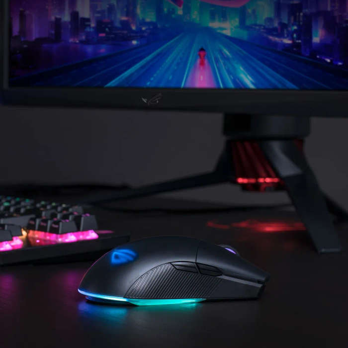 Asus Rog Pugio Ii Ambidextrous Lightweight Wireless Gaming Mouse With 16 000 Dpi Optical Sensor 7...