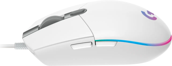 Logitech Gaming G102 LightSync RGB Mouse 200DPI to 6000DPI adjustable optical sensor;White