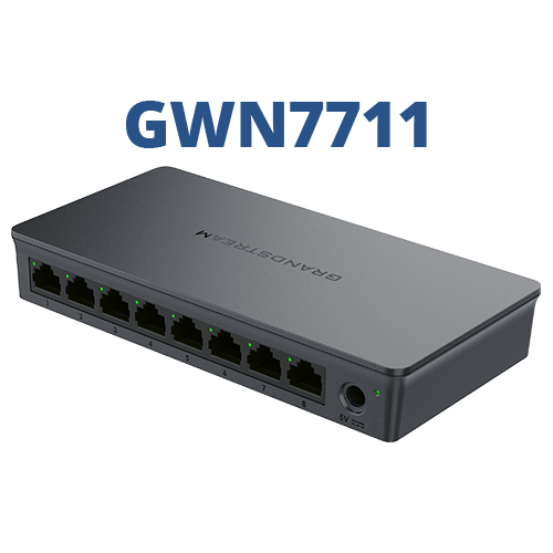 Grandstream Enterprise 8 port Lite Cloud Managed GbE Switch