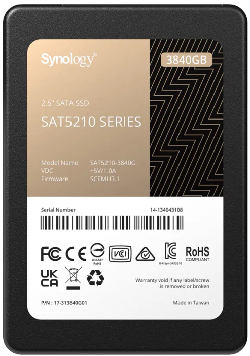 Synology 3.84Tb Sat5210 Sata Iii 2.5'' Internal Ssd